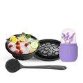 Silicon Collapsable Bowl + Body Back Scrubber +Face Roller