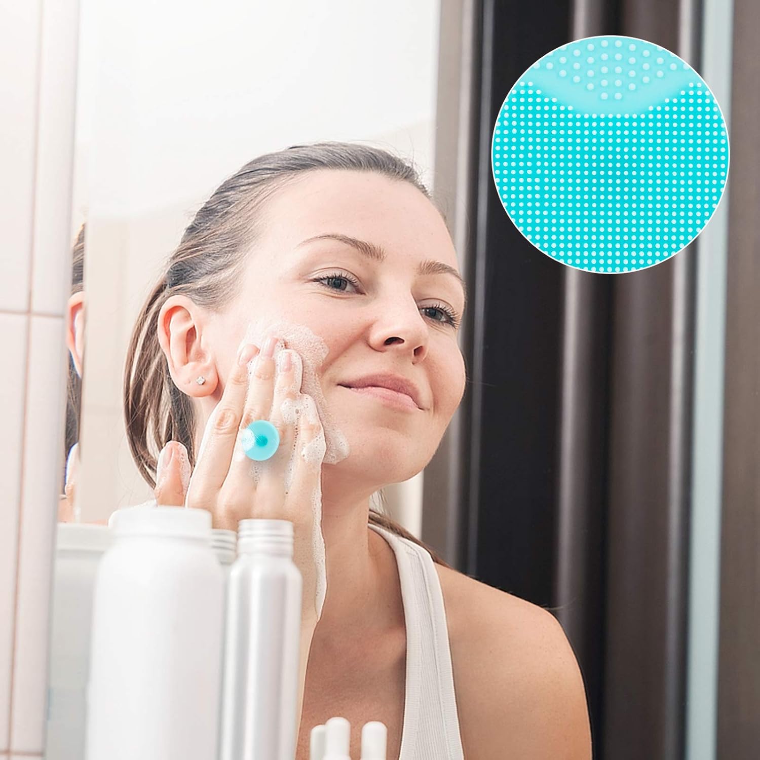 Soft Silicone Facial Scrubber Cleansing Brush