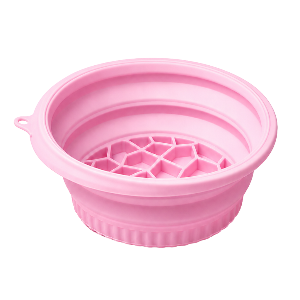 Silicon Face Roller and Collapsable Bowl Combo